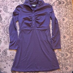 TEHAMA Long Sleeve Purple Dress
